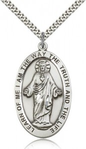 Large Learn of Me I Am The Way Jesus Necklace [BM0613]