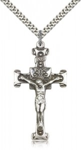 Scrolled Cross Crucifix Pendant [CM2206]