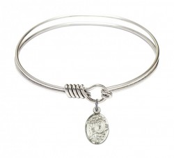 Smooth Bangle Bracelet with a Miraculous Charm [BRS9682]