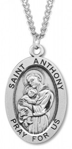 St. Anthony Medal Sterling Silver [HMM1097]