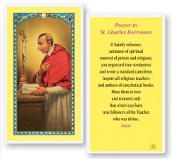 St. Charles Laminated Prayer Card [HPR424]