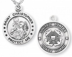 St. Christopher Coast Guard Medal Sterling Silver [REM1008]