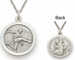 St. Christopher Soccer Sports Medal with Chain [SM0044]