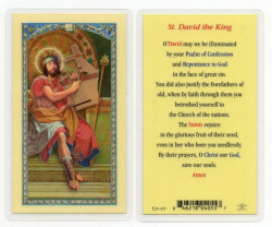 St. David Laminated Prayer Card [HPR433]