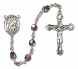 St. Deborah Sterling Silver Heirloom Rosary Fancy Crucifix [RBEN1170]