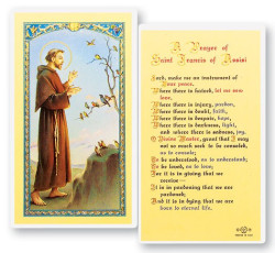 St. Francis Prayer For Peace Laminated Prayer Card [HPR311]