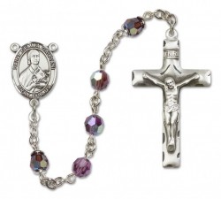 St. Gemma Galgani Sterling Silver Heirloom Rosary Squared Crucifix [RBEN0203]