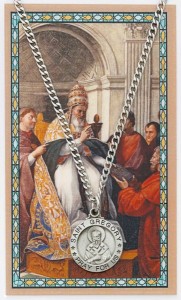 St. Gregory The Great Medal with Prayer Card [PC0107]
