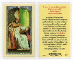 St. Isidore Laminated Prayer Card [HPR453]