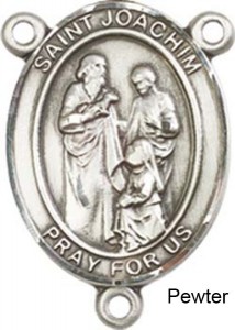 St. Joachim Rosary Centerpiece Sterling Silver or Pewter [BLCR0446]