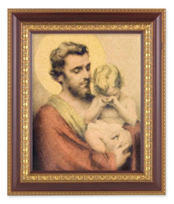 St. Joseph with Crying Jesus 8x10 Framed Print Under Glass [HFP8040]