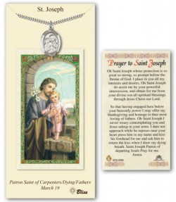 St. Joseph Medal in Pewter with Prayer Card [BLPCP015]