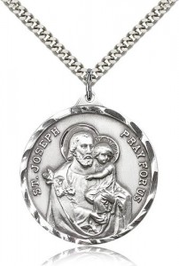 Men's Large Saint Joseph Medal [CM2141]
