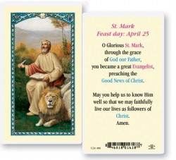 St. Mark Laminated Prayer Card [HPR488]