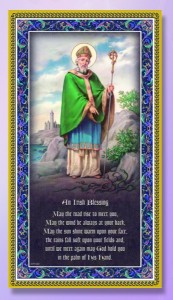An Irish Blessing with St. Patrick Italian Prayer Plaque [HPP022]