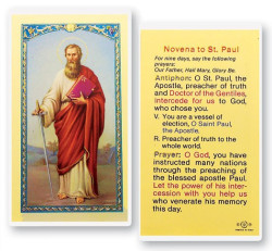 St. Paul Novena Laminated Prayer Card [HPR512]