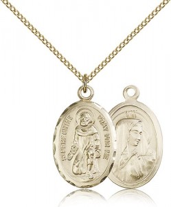 St. Peregrine Oval Shaped Medal [CM2095]