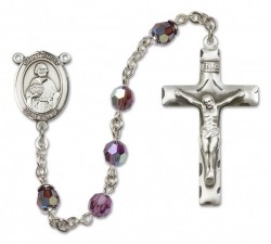 St. Philip the Apostle Sterling Silver Heirloom Rosary Squared Crucifix [RBEN0325]