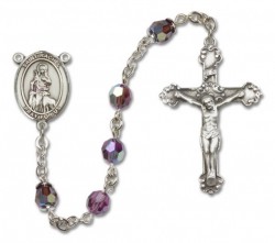 St. Rachel Sterling Silver Heirloom Rosary Fancy Crucifix [RBEN1331]