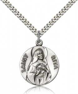 Round St. Rita of Cascia Medal [BM0830]
