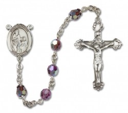 St. Zachary Sterling Silver Heirloom Rosary Fancy Crucifix [RBEN1424]