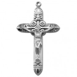 Art Deco Sterling Silver Rosary Crucifix [RECRX014]