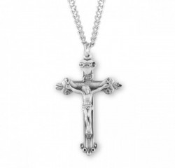 Thorn and Heart Men's Crucifix Necklace [HMM3279]
