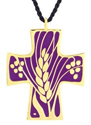 Vine and Grapes Cross Pendant / Eucharistic Minister Pendant [TCG0412]