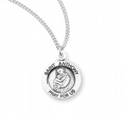 Women's Round Saint Anthony Necklace [HMM3415]