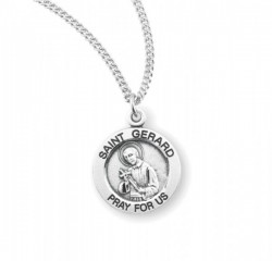 Women's Round Saint Gerard Necklace [HMM3418]